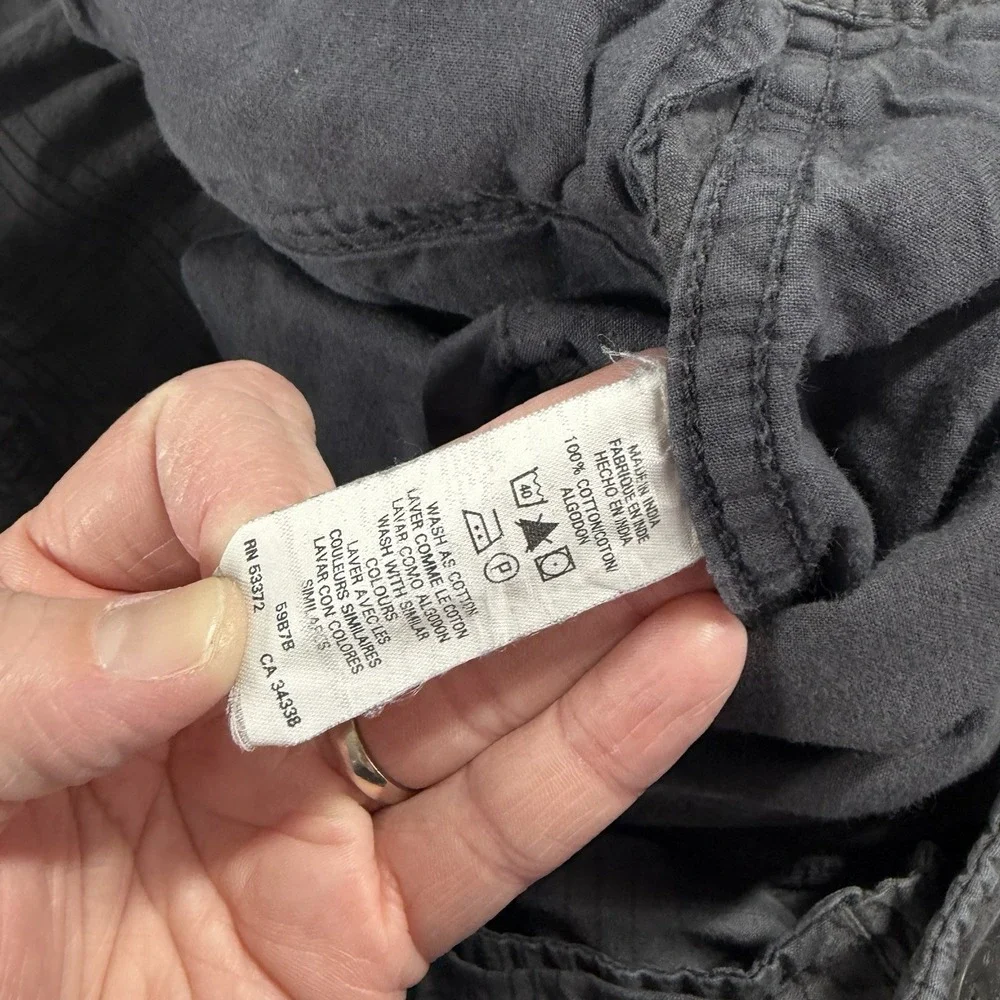 VINTAGE French‎ Connection Cargo Shorts Mens 38 Gray Plaid Y2K Retro Utility